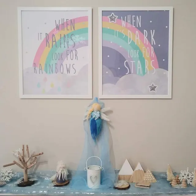 La Casa del Colibrí presentacion figuras con arco iris